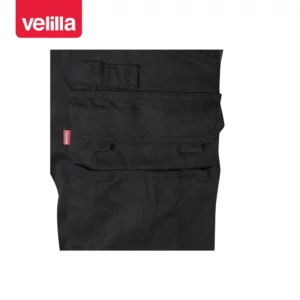 Pantalón canvas multibolsillos Velilla 103011 Negro, detalle de bolsillo lateral