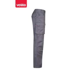 Pantalón canvas multibolsillos Velilla 103011 Gris, vista lateral opuesta