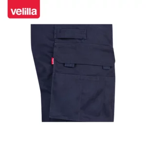 Pantalón canvas multibolsillos Velilla 103011 Azul navy, detalle de bolsillo lateral