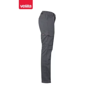 Pantalón algodón stretch Velilla 103012S Gris, vista lateral opuesta