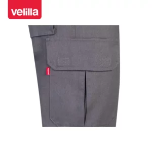 Pantalón algodón multibolsillos Velilla 103013 Gris, detalle de bolsillo lateral