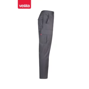 Pantalón algodón multibolsillos Velilla 103013 Gris, vista lateral opuesta