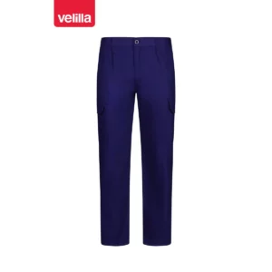 Pantalón algodón multibolsillos Velilla 103013 Azulina, vista frontal