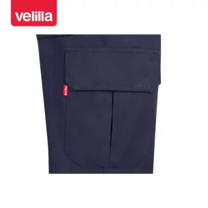 Pantalón algodón multibolsillos Velilla 103013 Azul navy, detalle de bolsillo lateral
