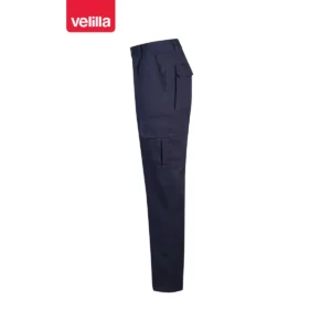 Pantalón algodón multibolsillos Velilla 103013 Azul navy, vista lateral