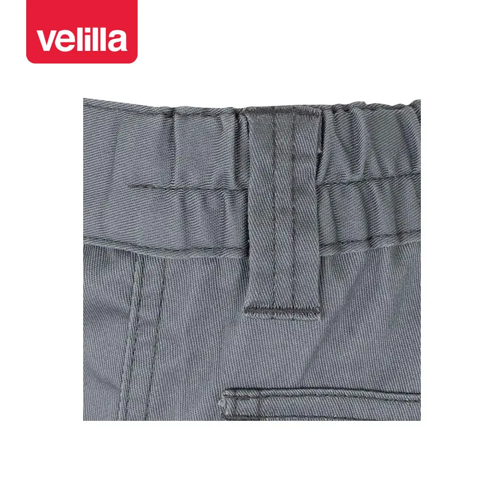 Pantalón stretch con cintas Velilla 103014S 14 Pantalón stretch con cintas Velilla 103014S Gris, detalle de cintura elástica