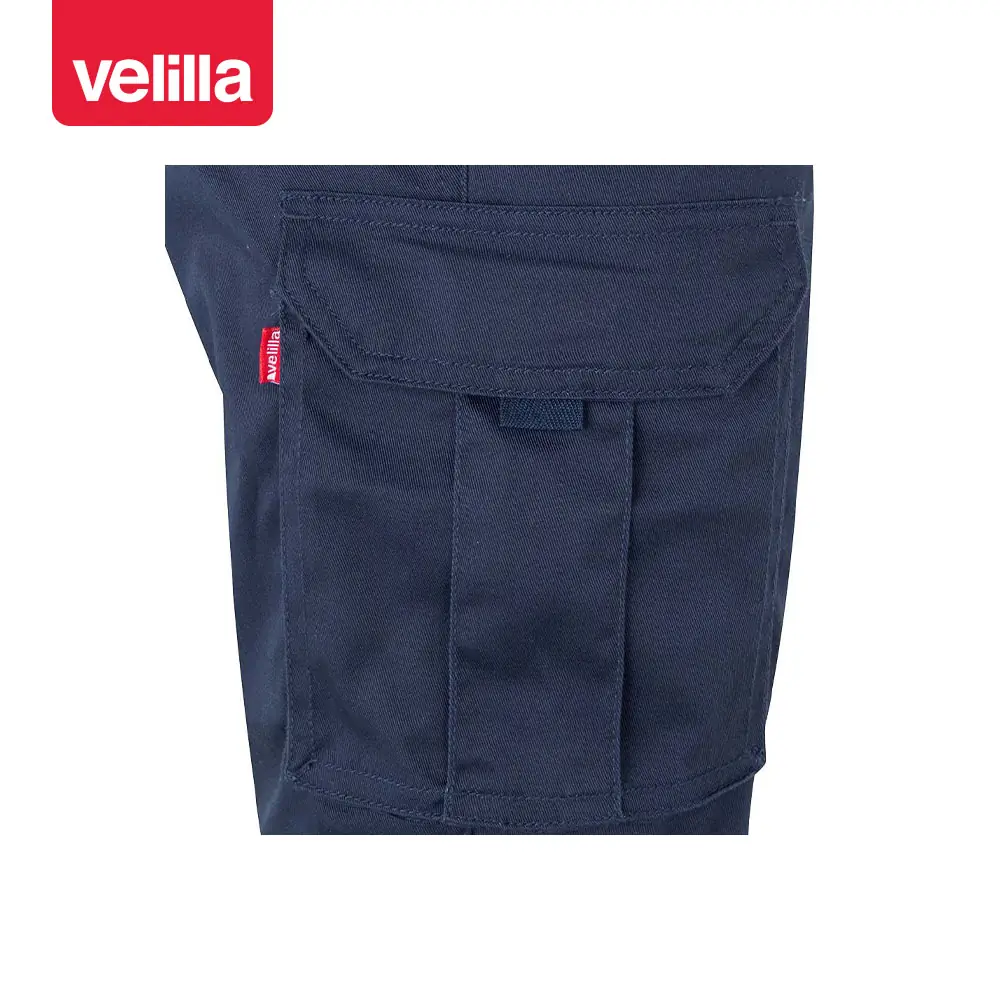 Pantalón stretch con cintas Velilla 103014S 16 Pantalón stretch con cintas Velilla 103014S Azul navy, detalle de bolsillo lateral