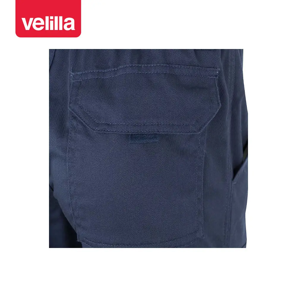 Pantalón stretch con cintas Velilla 103014S 17 Pantalón stretch con cintas Velilla 103014S Azul navy, detalle de bolsillo trasero