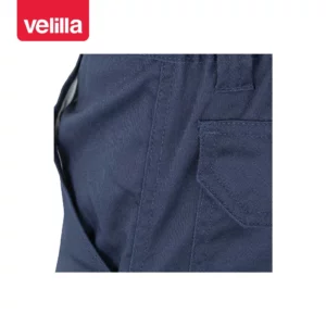 Pantalón stretch con cintas Velilla 103014S Azul navy, detalle de costado de la cintura
