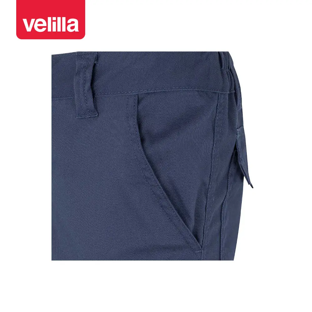 Pantalón stretch con cintas Velilla 103014S 19 Pantalón stretch con cintas Velilla 103014S Azul navy, detalle de bolsillo delantero
