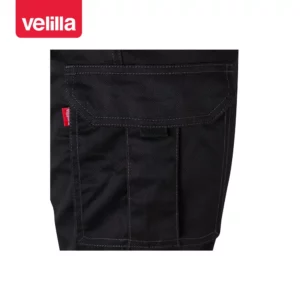Pantalón forrado stretch Velilla 103015S Negro, detalle de bolsillo lateral