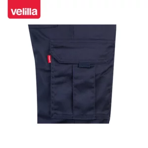 Pantalón forrado stretch Velilla 103015S Azul navy, detalle de bolsillo lateral