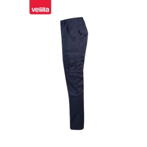 Pantalón forrado stretch Velilla 103015S Azul navy, vista lateral