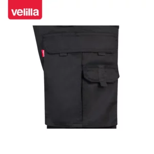 Pantalón multibolsillos reforzado Velilla 103016 Negro, detalle de bolsillo lateral y trabilla