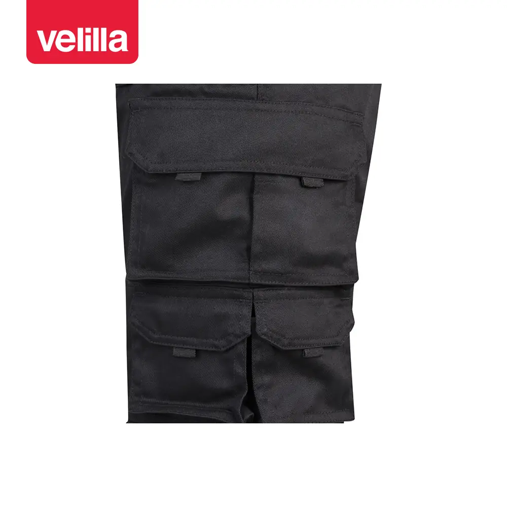 Pantalón multibolsillos reforzado Velilla 103016 18 Pantalón multibolsillos reforzado Velilla 103016 Negro, detalle de bolsillos laterales