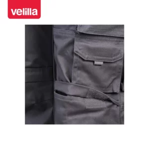 Pantalón multibolsillos reforzado Velilla 103016 Gris, detalle de compartimento para rodillera