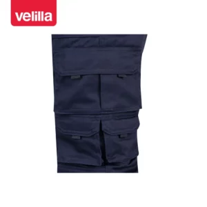 Pantalón multibolsillos reforzado Velilla 103016 Azul navy, detalle de bolsillos laterales