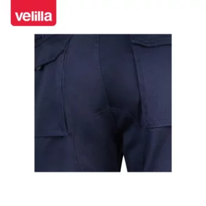 Pantalón multibolsillos reforzado Velilla 103016 Azul navy, detalle de costuras de refuerzo