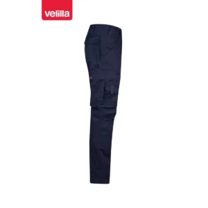 Pantalón multibolsillos reforzado Velilla 103016 Azul navy, vista lateral opuesta