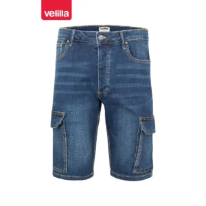 Bermudas dénim stretch Velilla 103017S Dénim azul, vista frontal