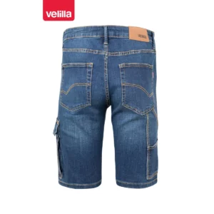 Bermudas dénim stretch Velilla 103017S Dénim azul, vista trasera