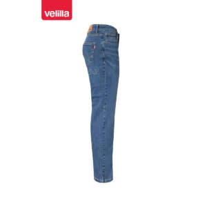 Pantalón dénim stretch Velilla 103018S Dénim azul, vista lateral opuesta