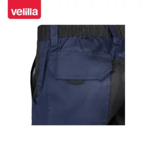 Bermudas bicolor multibolsillos Velilla 103021B Azul navy/Negro, detalle de bolsillo trasero