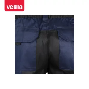 Bermudas bicolor multibolsillos Velilla 103021B Azul navy/Negro, detalle de refuerzo trasero
