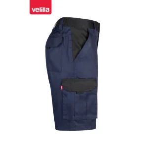 Bermudas bicolor multibolsillos Velilla 103021B Azul navy/Negro, vista lateral