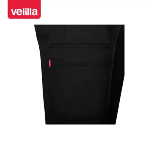Pantalón multibolsillos Velilla READY 103026 Negro, detalle de bolsillo lateral con tapeta