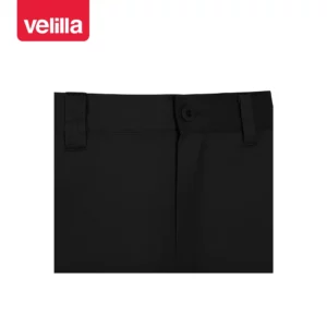 Pantalón multibolsillos Velilla READY 103026 Negro, detalle de cinturilla y cierre