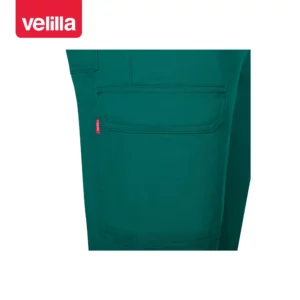 Pantalón multibolsillos Velilla READY 103026 Verde, detalle de bolsillo lateral con tapeta