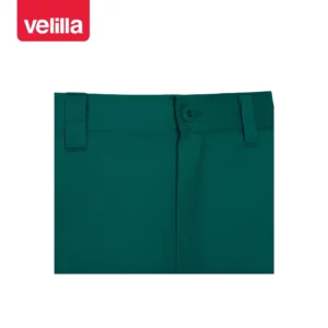 Pantalón multibolsillos Velilla READY 103026 Verde, detalle de cinturilla y cierre