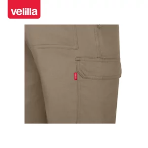 Pantalón multibolsillos Velilla READY 103026 Beige arena, detalle de bolsillo lateral