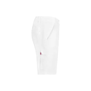 Bermuda multibolsillos Velilla 103027 Blanco, vista lateral opuesta