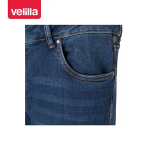 Pantalón dénim multibolsillos Velilla 103028S Dénim azul, detalle de bolsillos delanteros