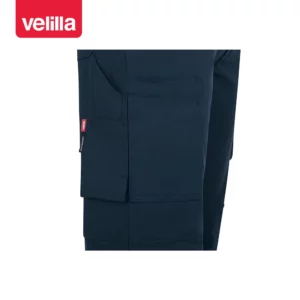 Pantalón multibolsillos Velilla ARROW 103030X Azul petróleo, detalle de bolsillo lateral