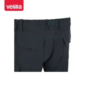 Pantalón multibolsillos Velilla ARROW 103030X Gris oscuro, detalle de cintura y bolsillo trasero