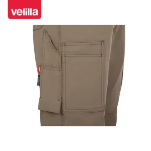 Pantalón multibolsillos Velilla ARROW 103030X Beige arena, detalle de bolsillo lateral