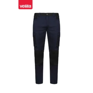Pantalón stretch bicolor Velilla 103031S Azul navy/Negro, vista frontal