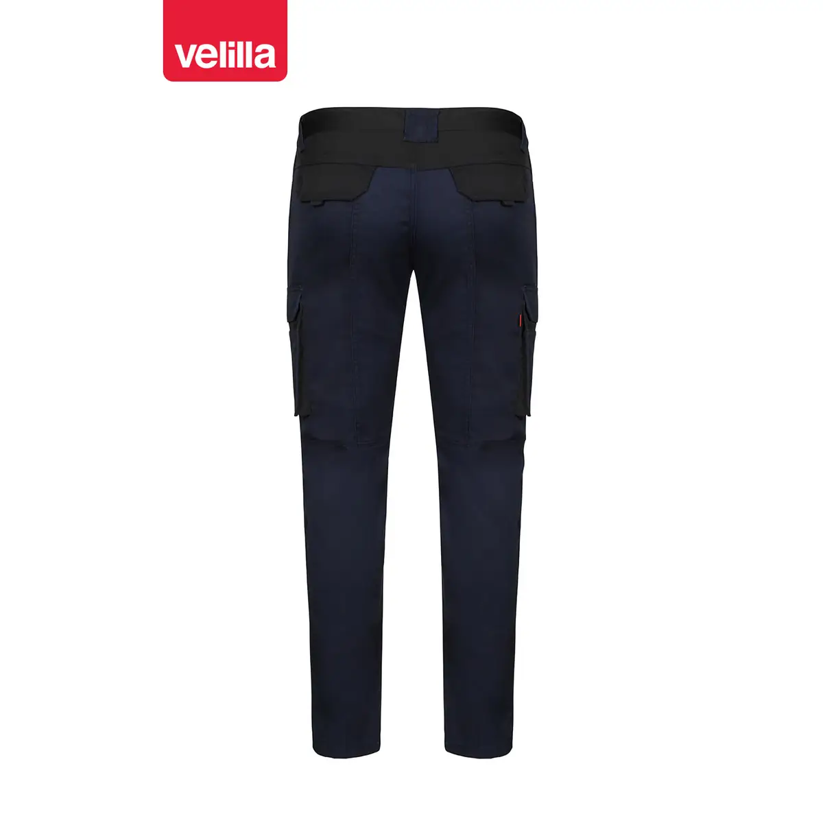 Pantalón stretch bicolor Velilla 103031S 13 Pantalón stretch bicolor Velilla 103031S Azul navy/Negro, vista trasera