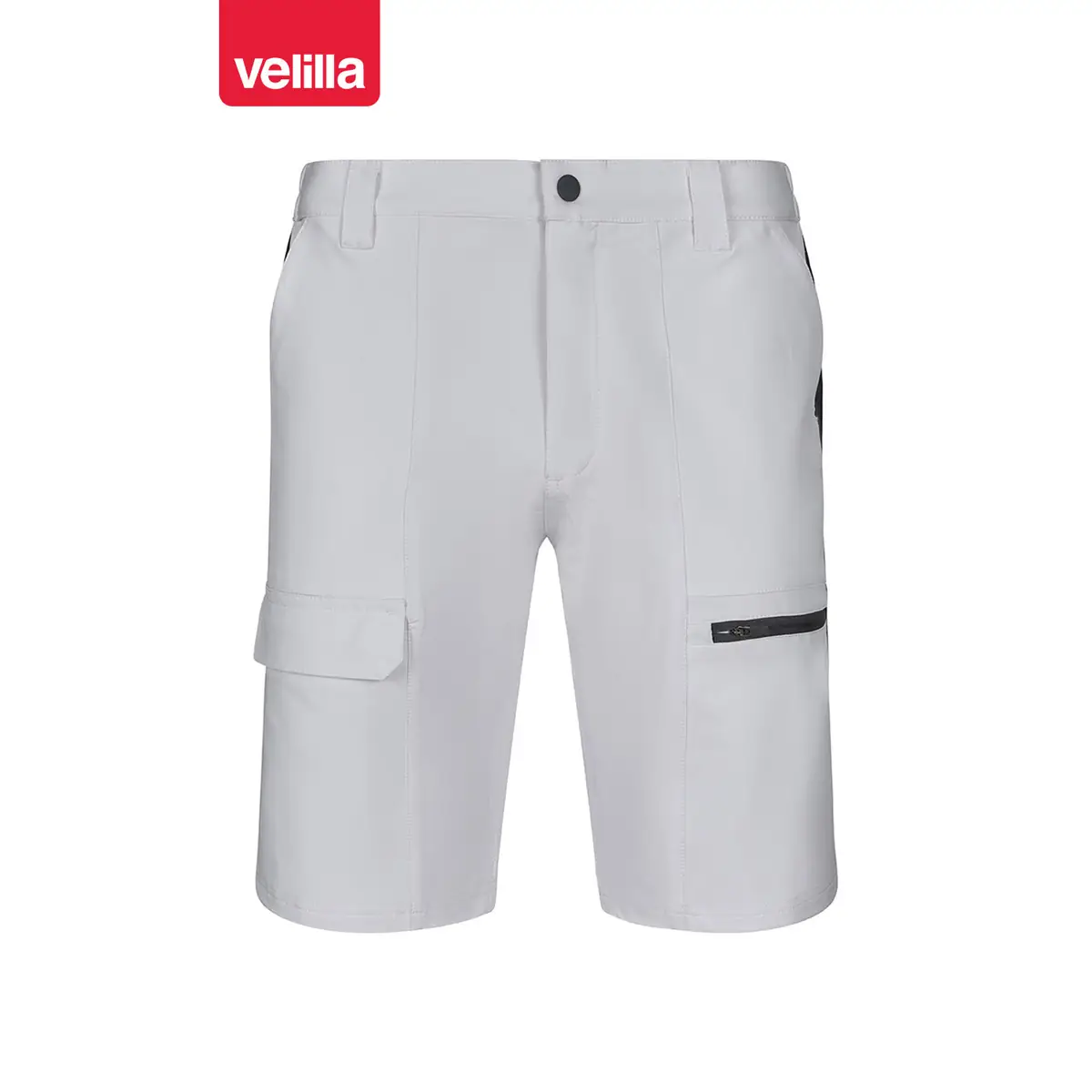 Bermudas trekking bicolor Velilla 103032S 1 Bermudas trekking bicolor Velilla 103032S Blanco/Gris, vista frontal