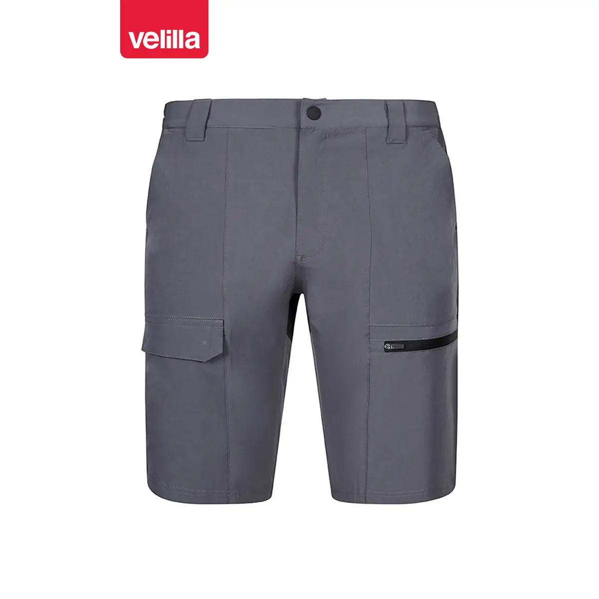 Bermudas trekking bicolor Velilla 103032S 4 Bermudas trekking bicolor Velilla 103032S Gris/Negro, vista frontal