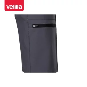 Bermudas trekking bicolor Velilla 103032S Gris/Negro, detalle de bolsillo lateral con cremallera