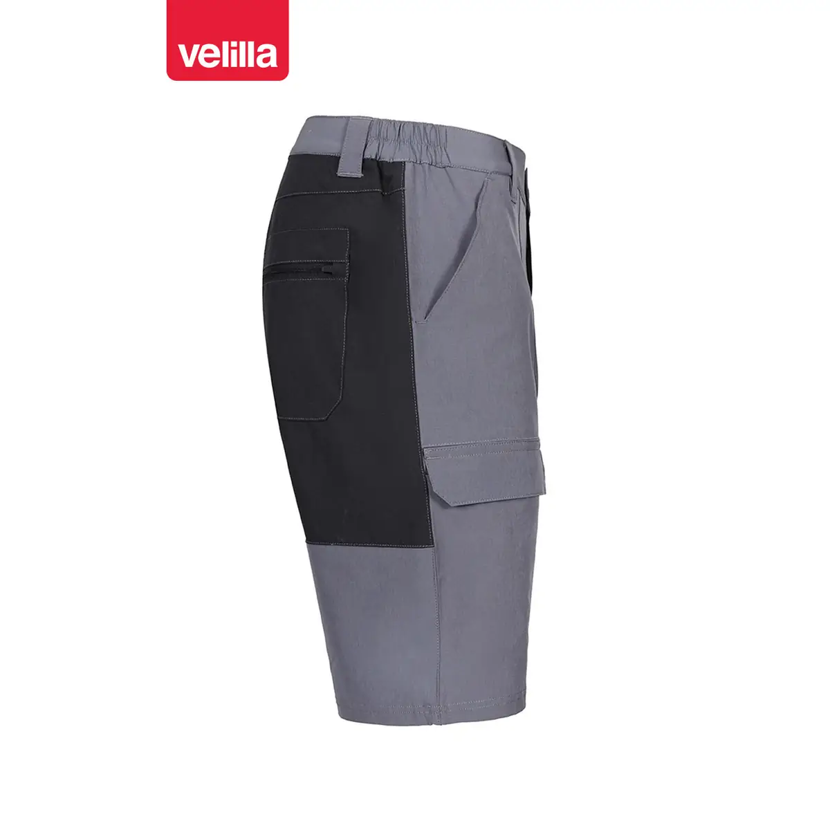 Bermudas trekking bicolor Velilla 103032S 5 Bermudas trekking bicolor Velilla 103032S Gris/Negro, vista lateral