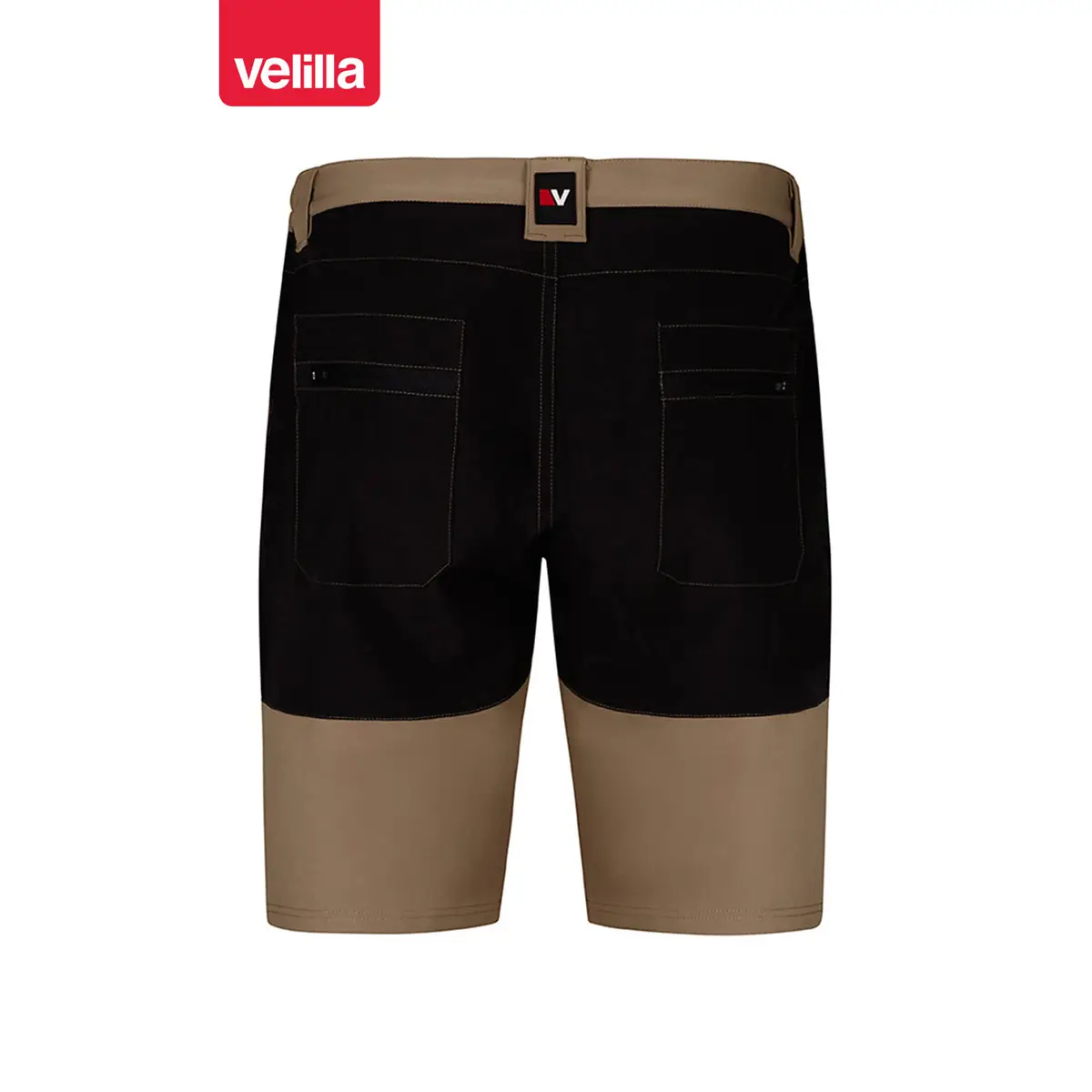 Bermudas trekking bicolor Velilla 103032S 10 Bermudas trekking bicolor Velilla 103032S Beige arena/Negro, vista trasera