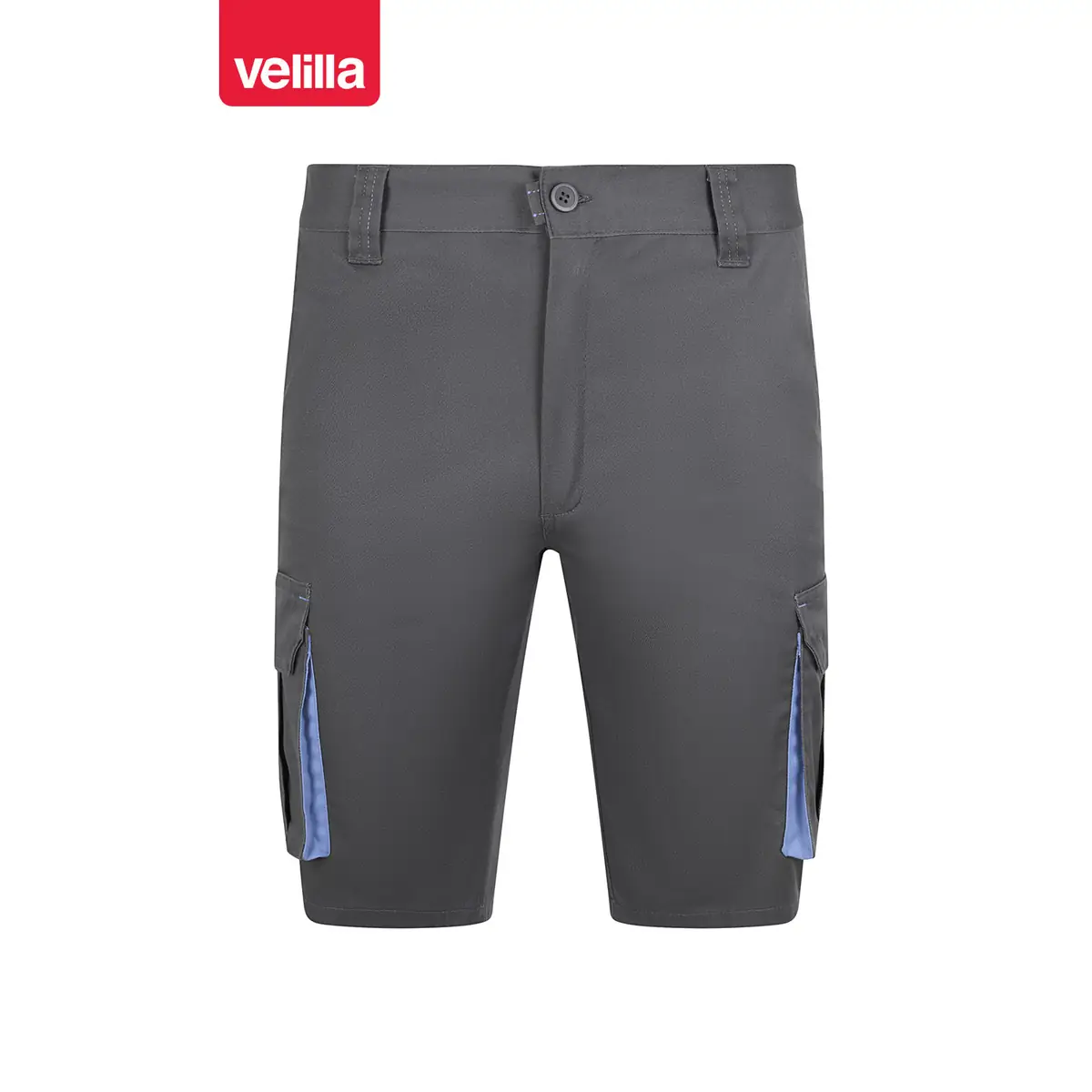 Bermudas stretch bicolor Velilla 103034S 57 Bermudas stretch bicolor Velilla 103034S Gris/Celeste, vista frontal