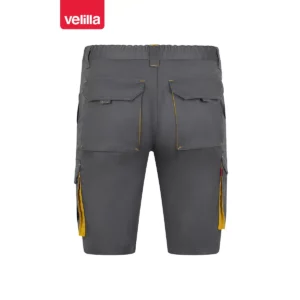 Bermudas stretch bicolor Velilla 103034S Gris/Amarillo, vista trasera