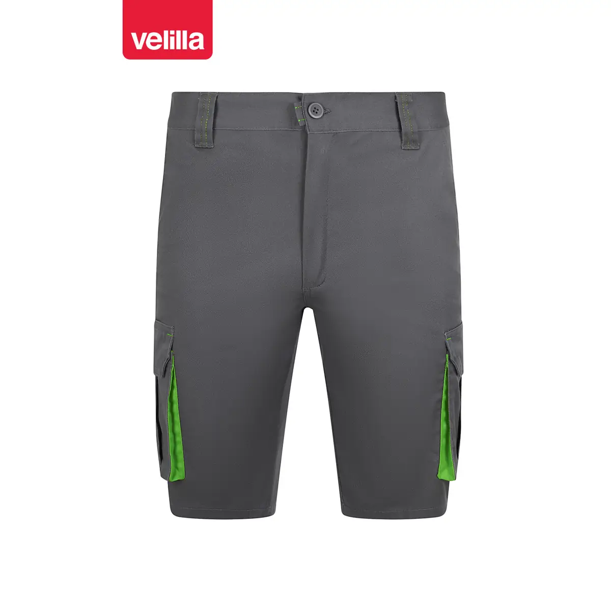 Bermudas stretch bicolor Velilla 103034S 54 Bermudas stretch bicolor Velilla 103034S Gris/Verde lima, vista frontal