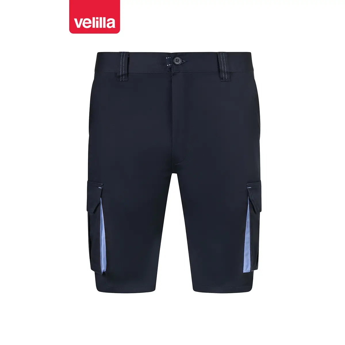 Bermudas stretch bicolor Velilla 103034S 72 Bermudas stretch bicolor Velilla 103034S Azul navy/Celeste, vista frontal